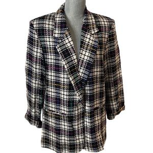San Moire Business Casual Blazer Size Large Vintage Made in USA